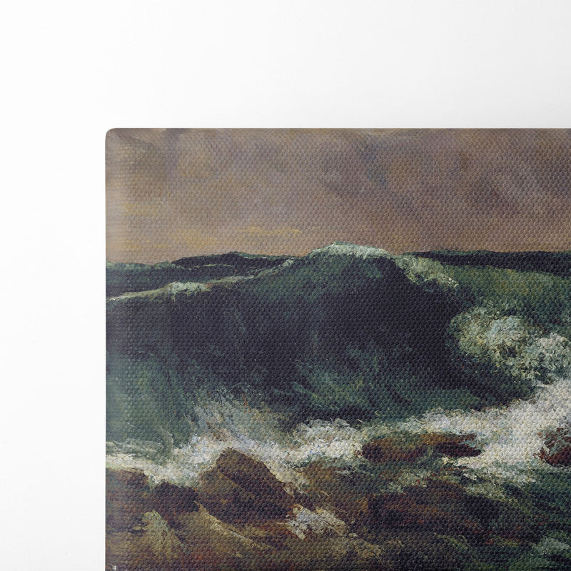 The Wave (1869) - Gustave Courbet - Canvas Print