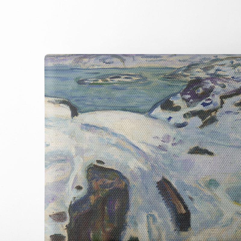 Winter on the Fiord (1915) - Edvard Munch - Canvas Print