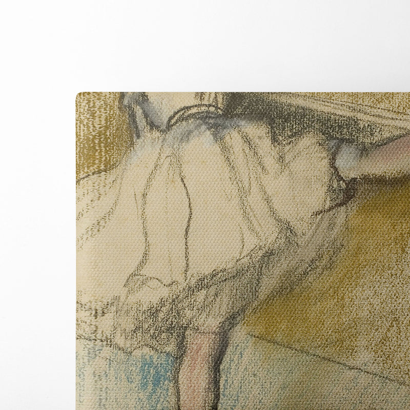 Dancer Stretching at the Bar (1877-80) - Edgar Degas - Canvas Print