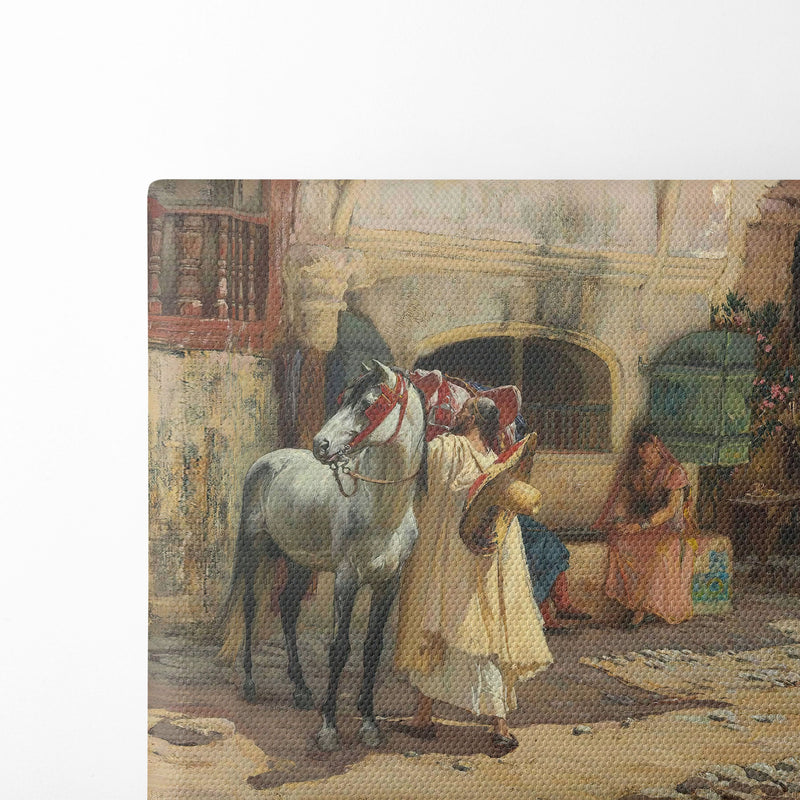 Off for a Ride, Constantine, Algeria - Frederick Arthur Bridgman - Canvas Print