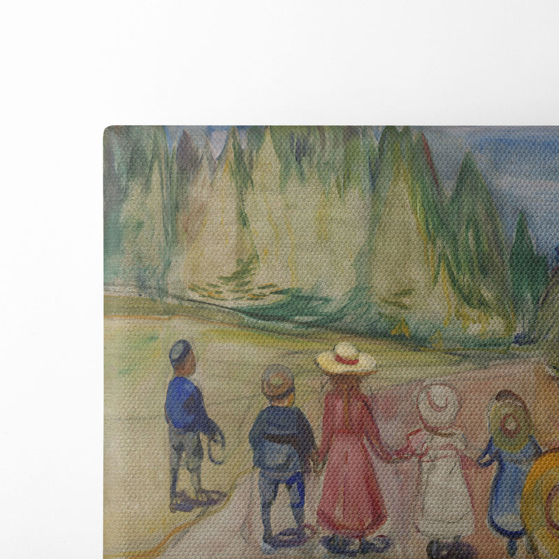 The Fairytale Forest (1901) - Edvard Munch - Canvas Print