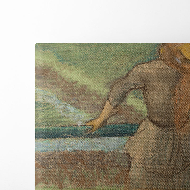 Deux femmes causant (circa 1882-1885) - Edgar Degas - Canvas Print