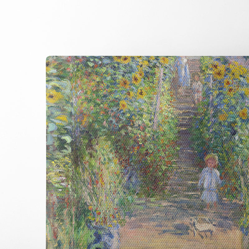 The Artist’s Garden at Vétheuil (1881) - Claude Monet - Canvas Print