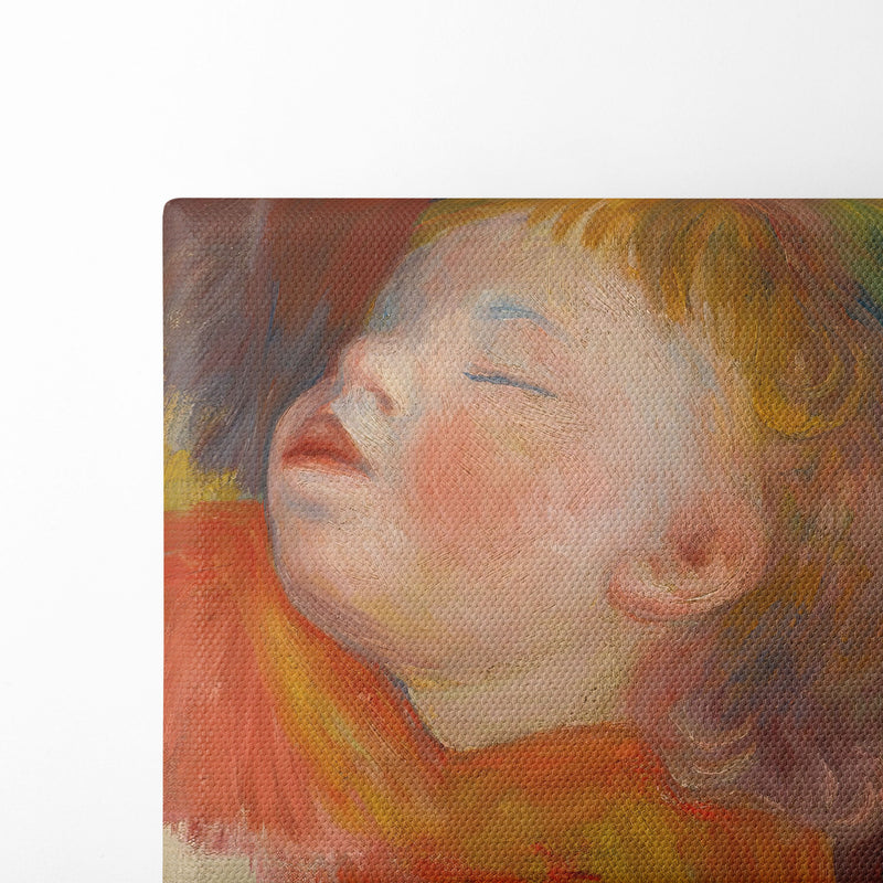 Enfant Endormi (circa 1895) - Pierre-Auguste Renoir - Canvas Print