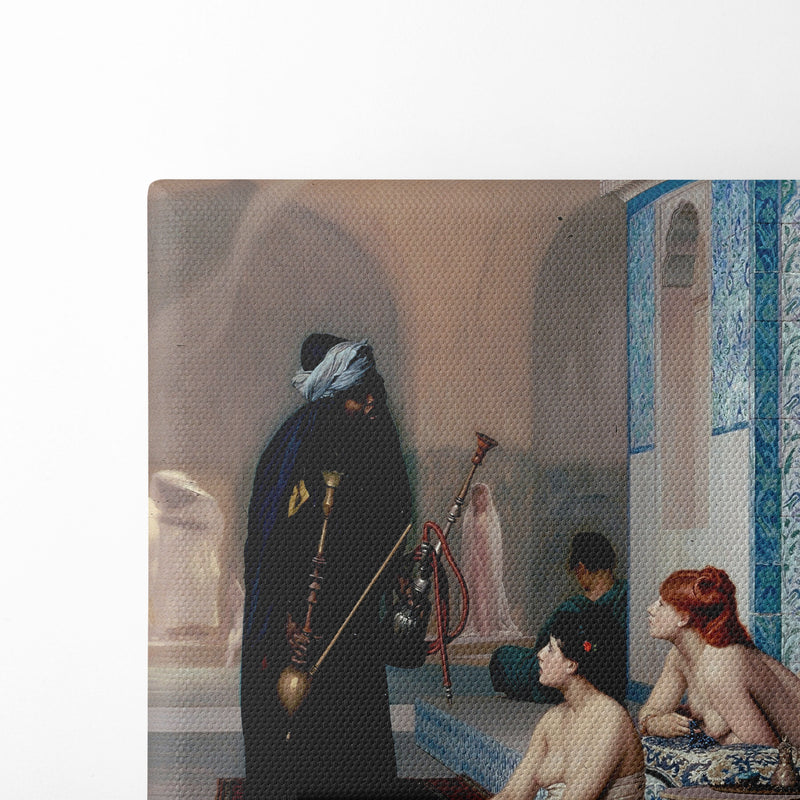 Pool in a Harem (1875) - Jean-Léon Gérôme - Canvas Print