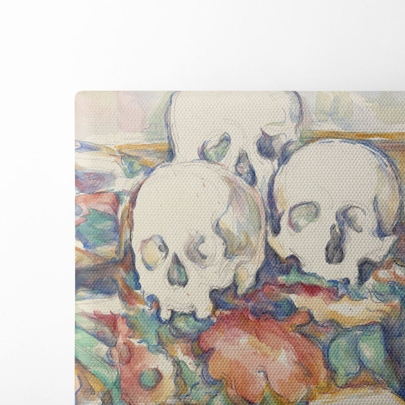 The Three Skulls (1902–1906) - Paul Cézanne - Canvas Print