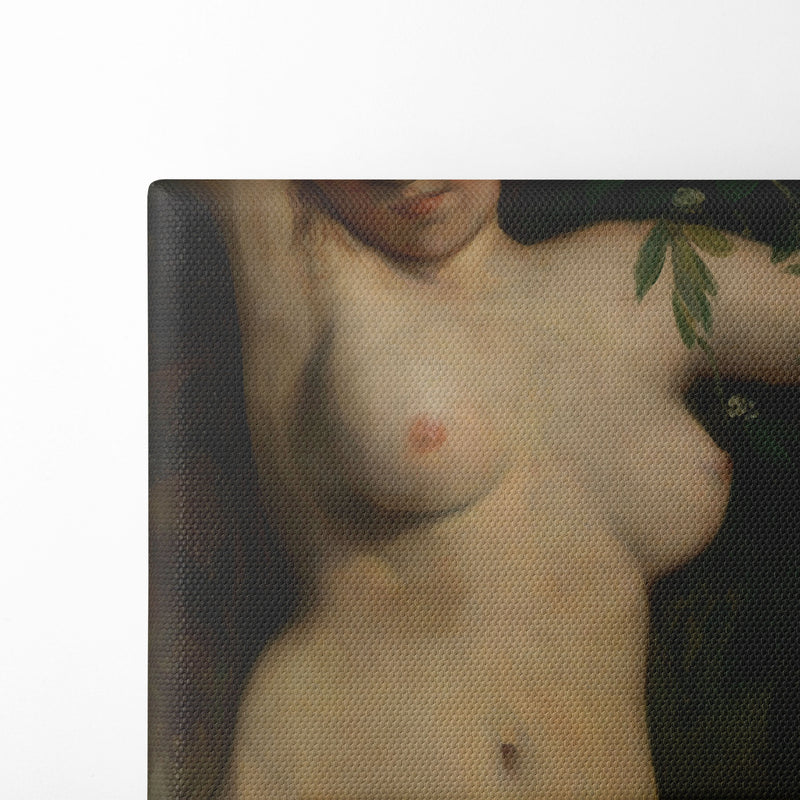 Nude with Flowering Branch (1863) - Gustave Courbet - Canvas Print