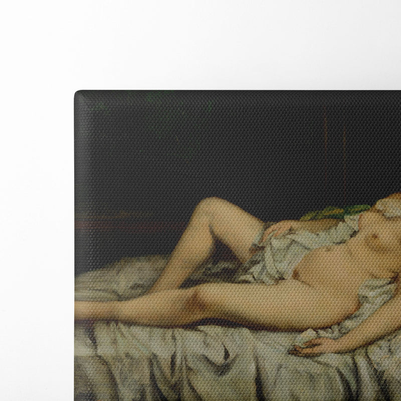 Sleeping Nude - Gustave Courbet - Canvas Print