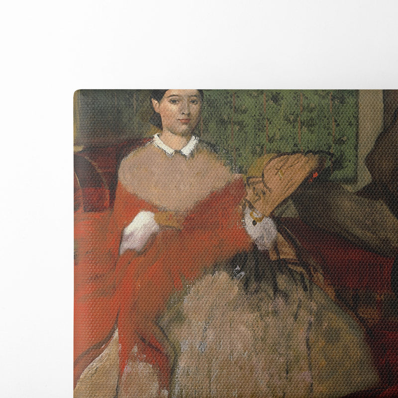 Edmondo and Thérèse Morbilli (c. 1865) - Edgar Degas - Canvas Print