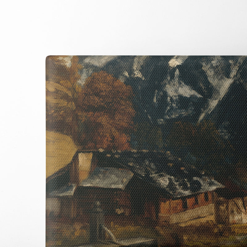 An Alpine Scene (1874) - Gustave Courbet - Canvas Print