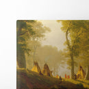 The Wolf River, Kansas (ca. 1859) - Albert Bierstadt - Canvas Print