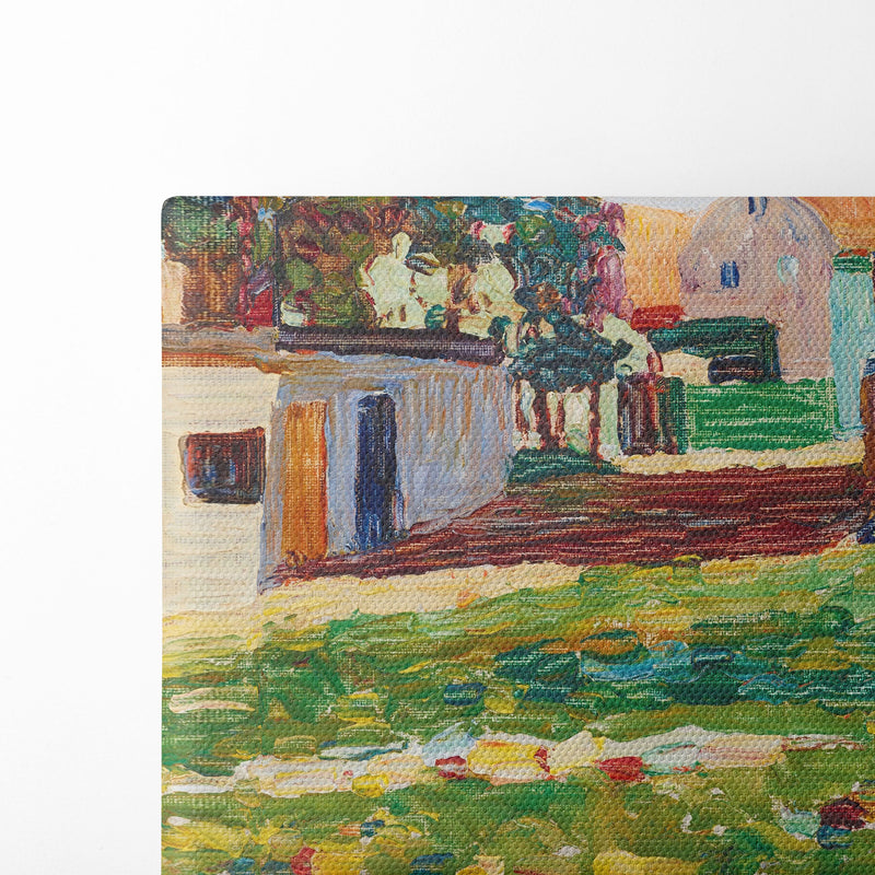 Schwabing—Das weisse haus (1901) - Wassily Kandinsky - Canvas Print