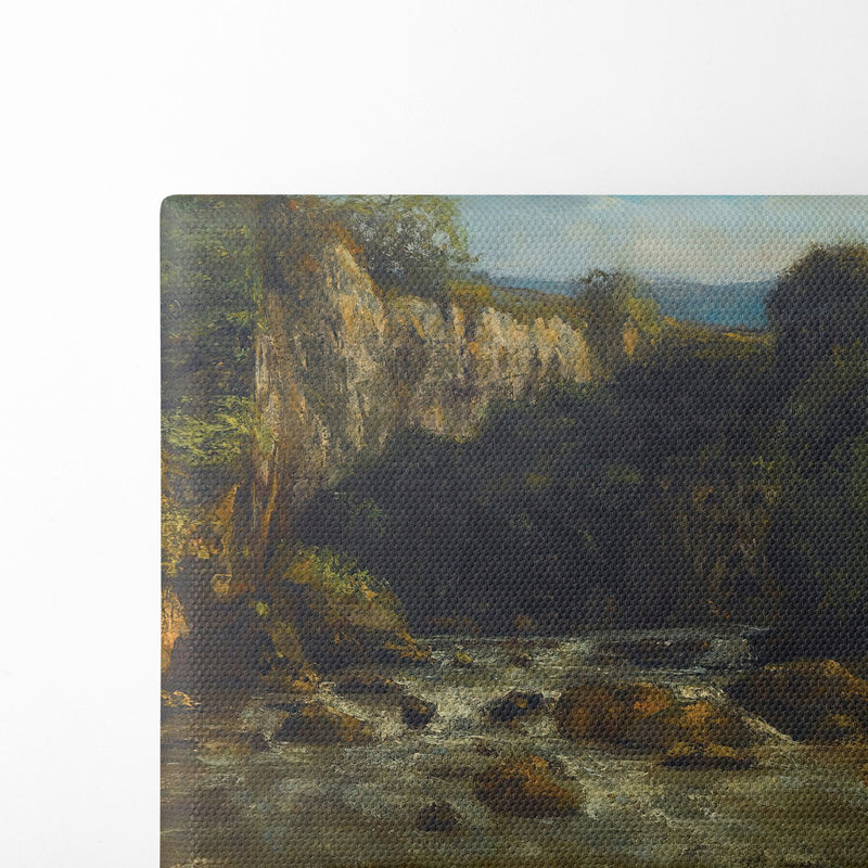 Les Gorges De La Loue - Gustave Courbet - Canvas Print