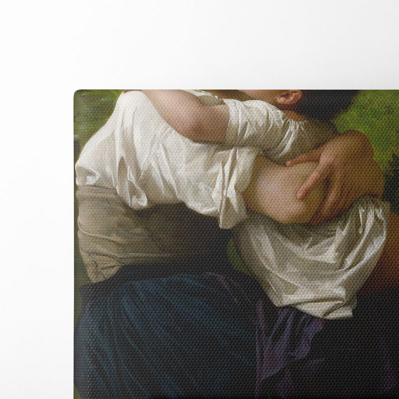 Le Petit Câlin (1878) - William Bouguereau - Canvas Print