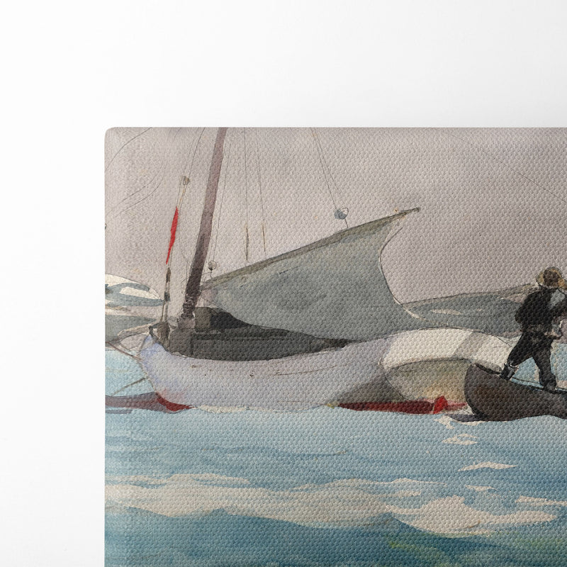 Stowing Sail (1903) - Winslow Homer - Canvas Print