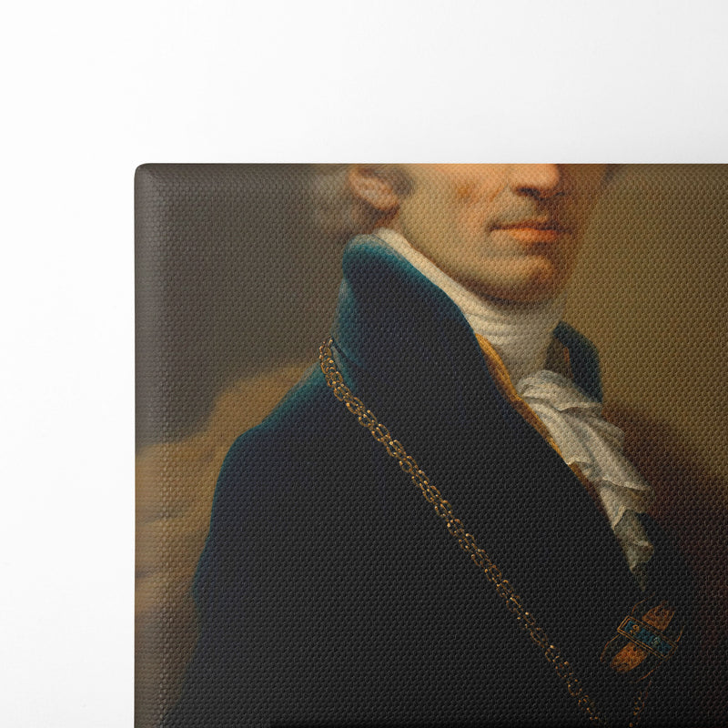 Michael Mayer (Hofquartierbuchverwalter) (around 1800) - Johann Baptist von Lampi the Elder - Canvas Print