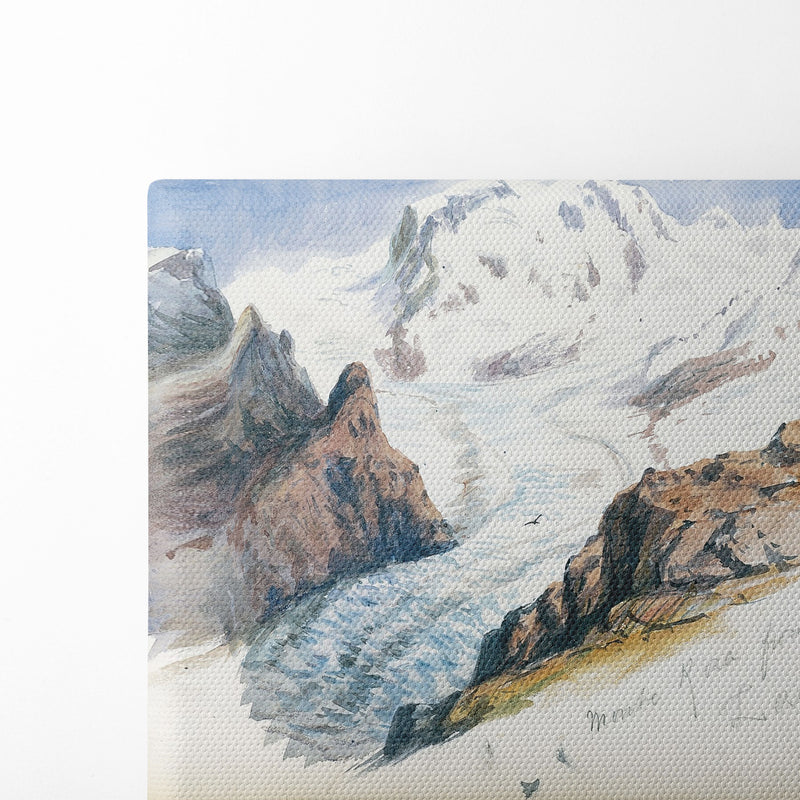 Monte Rosa from Hornli, Zermatt (1870) - John Singer Sargent - Canvas Print
