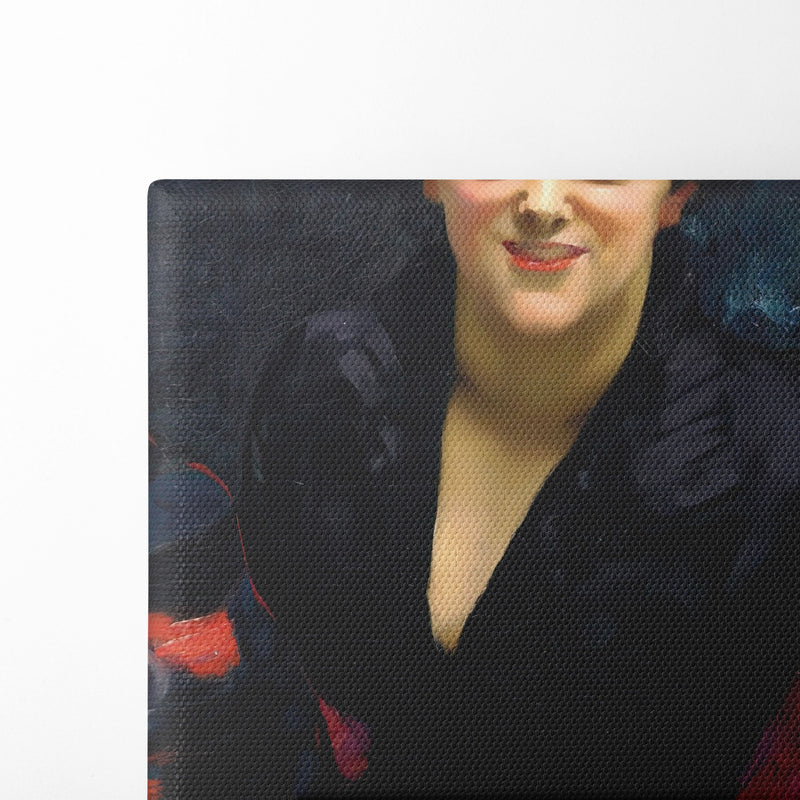 Madame Errazuriz or The Lady in Black (c. 1882-1883) - John Singer Sargent - Canvas Print