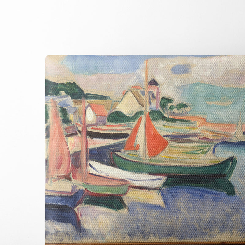 Taarbæk Harbour (1905) - Edvard Munch - Canvas Print