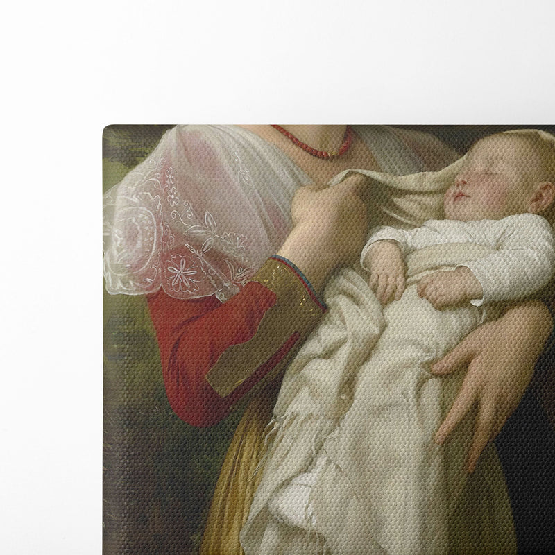 Admiration Maternelle - William Bouguereau - Canvas Print