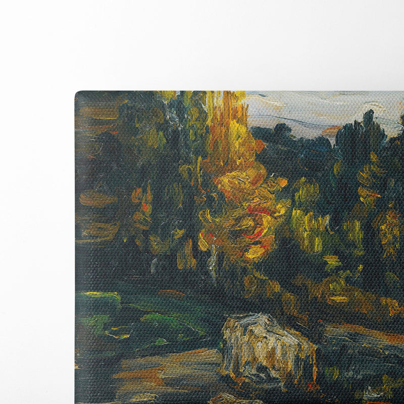 Paysage (1866) - Paul Cézanne - Canvas Print