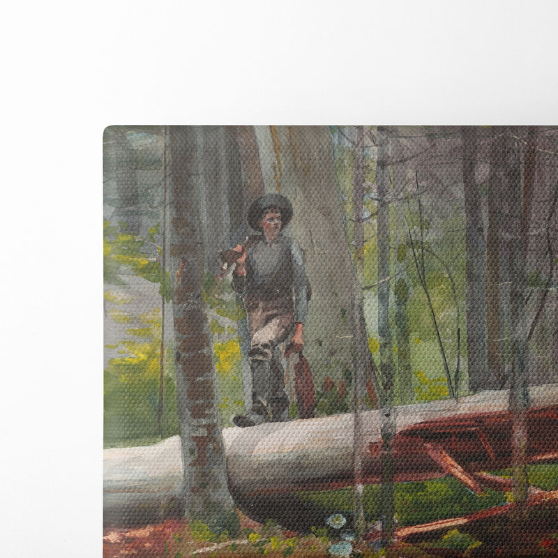 Hunter in the Adirondacks (1892) - Winslow Homer - Canvas Print