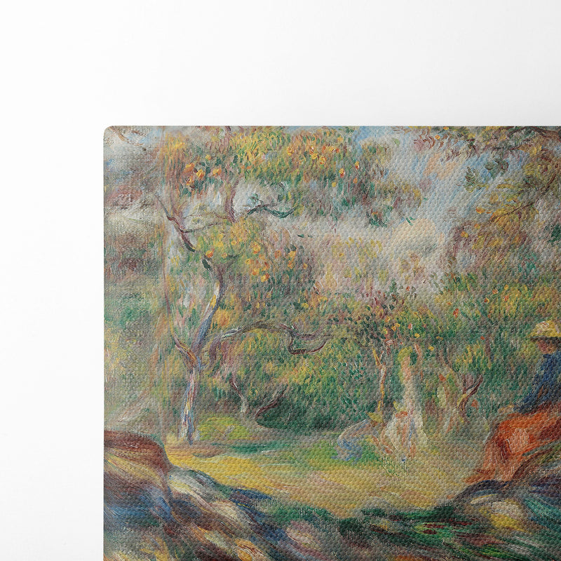 Femme Dans Un Paysage - Pierre-Auguste Renoir - Canvas Print