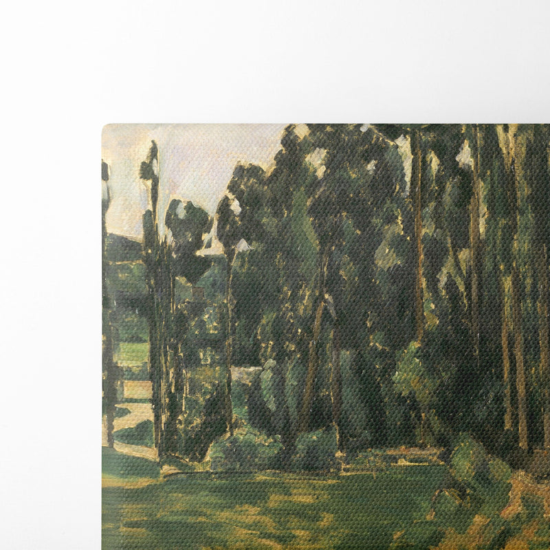 Poplars (1879 - 1880) - Paul Cézanne - Canvas Print