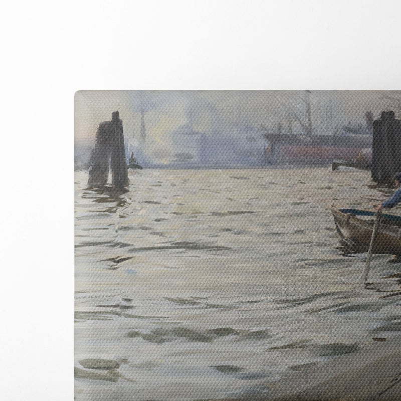 The Port of Hamburg (1891) - Anders Zorn - Canvas Print