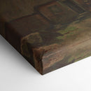 Cottage with Peasant Woman Digging (1885) - Vincent van Gogh - Canvas Print