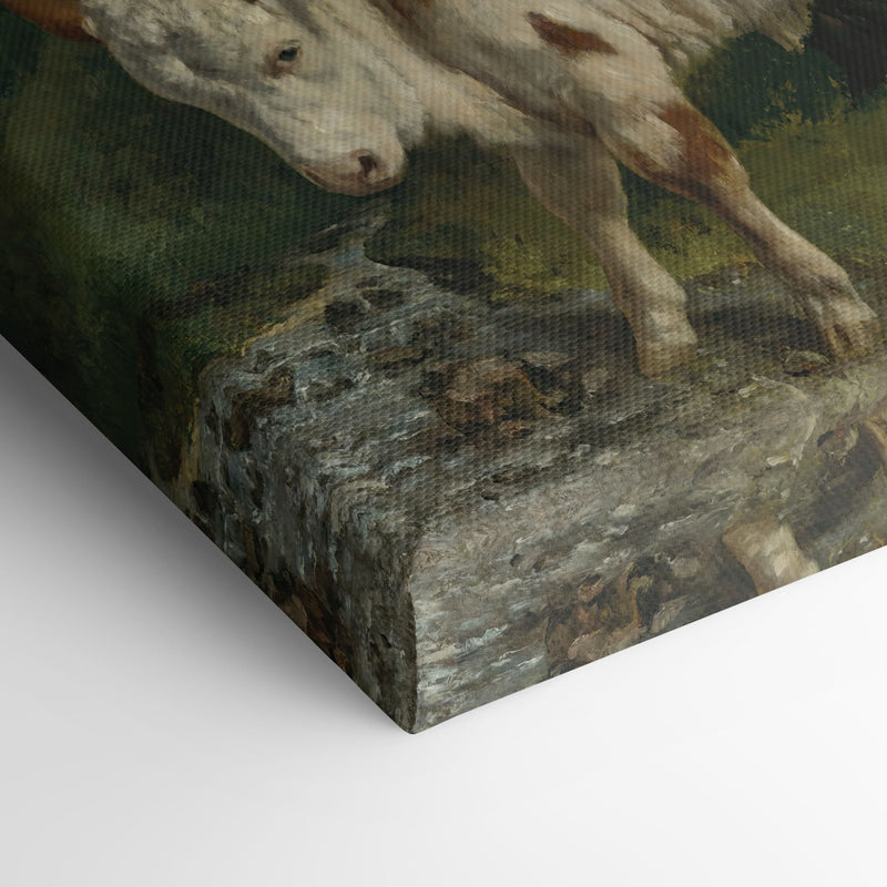 Le Veau Blanc - Gustave Courbet - Canvas Print
