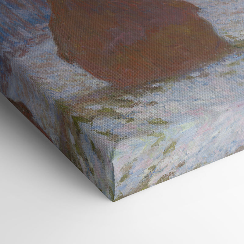 Stack of Wheat (Snow Effect, Overcast Day) (1890-91) - Claude Monet - Canvas Print