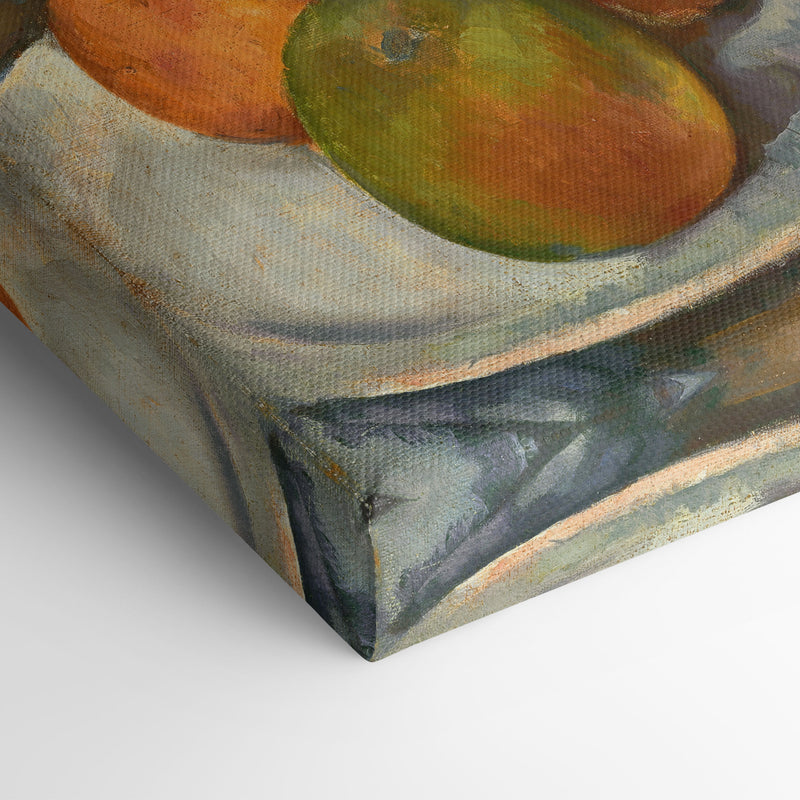 Quatre pommes et un couteau (circa 1885) - Paul Cézanne - Canvas Print