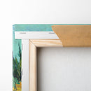 Cabanes de bois parmi les oliviers et cyprès (1889) - Vincent van Gogh - Canvas Print